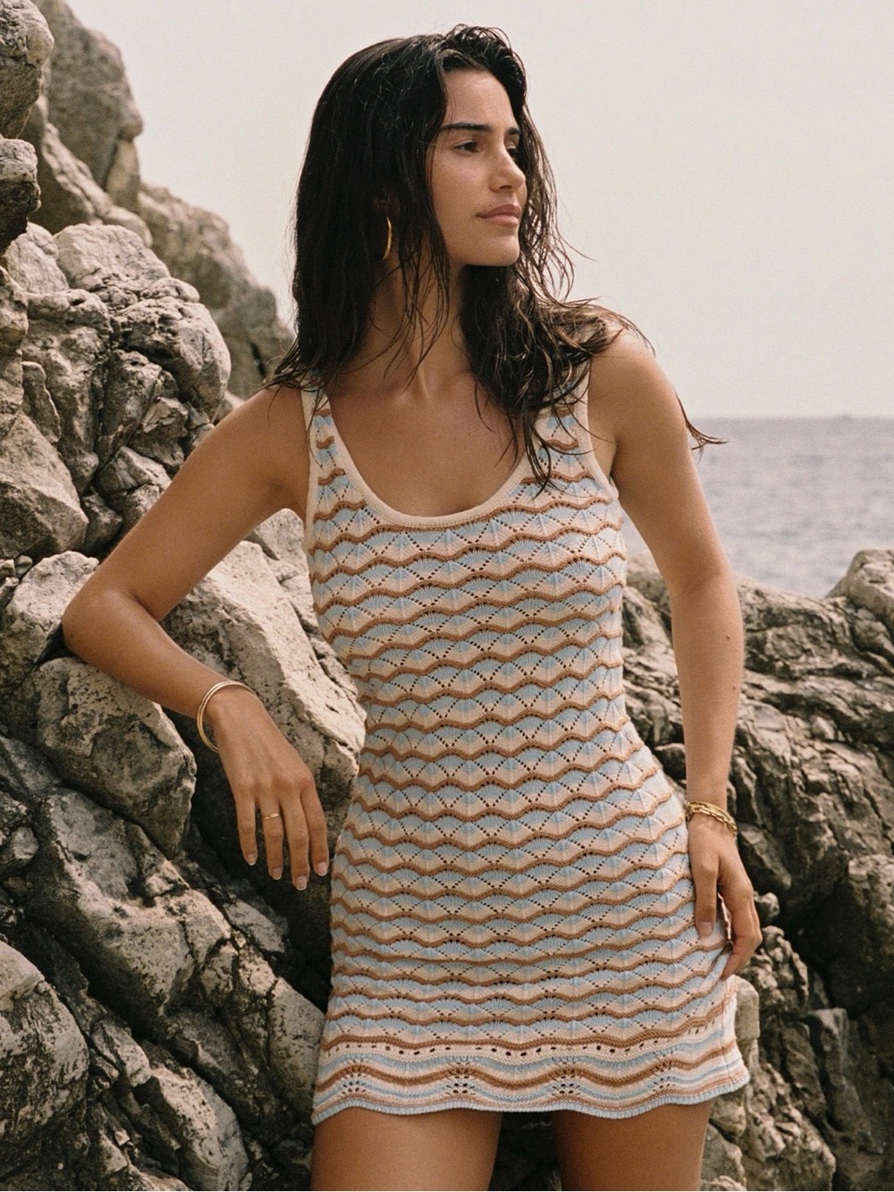 🔘l*space “Sunchaser” coverup / dress color is; north shores